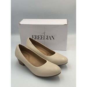 Ereegian Comfort Pumps 41 Beige Low Heel Round Toe Shoes Quiet Luxury Nude Beige